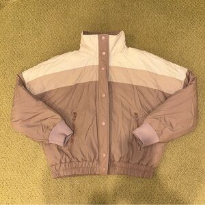 AE | Retro Puffer Jacket Pink Color Block